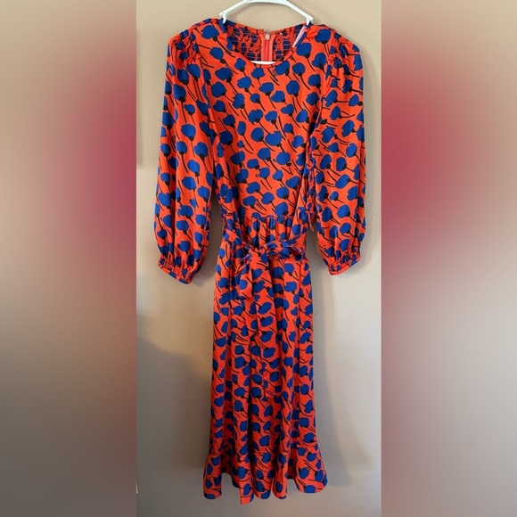 Kate spade poetic floral smocked dress size 4 - Picture 4 of 7